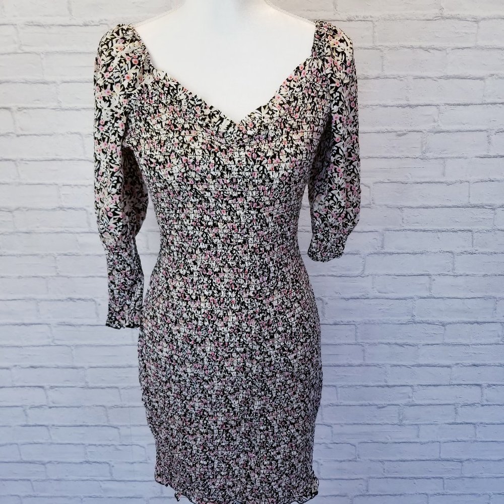 Junior's Plus Floral Dress